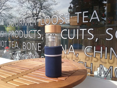 Tea Traveler with 2 Piece Strainer for Tea and Fruit Infusion